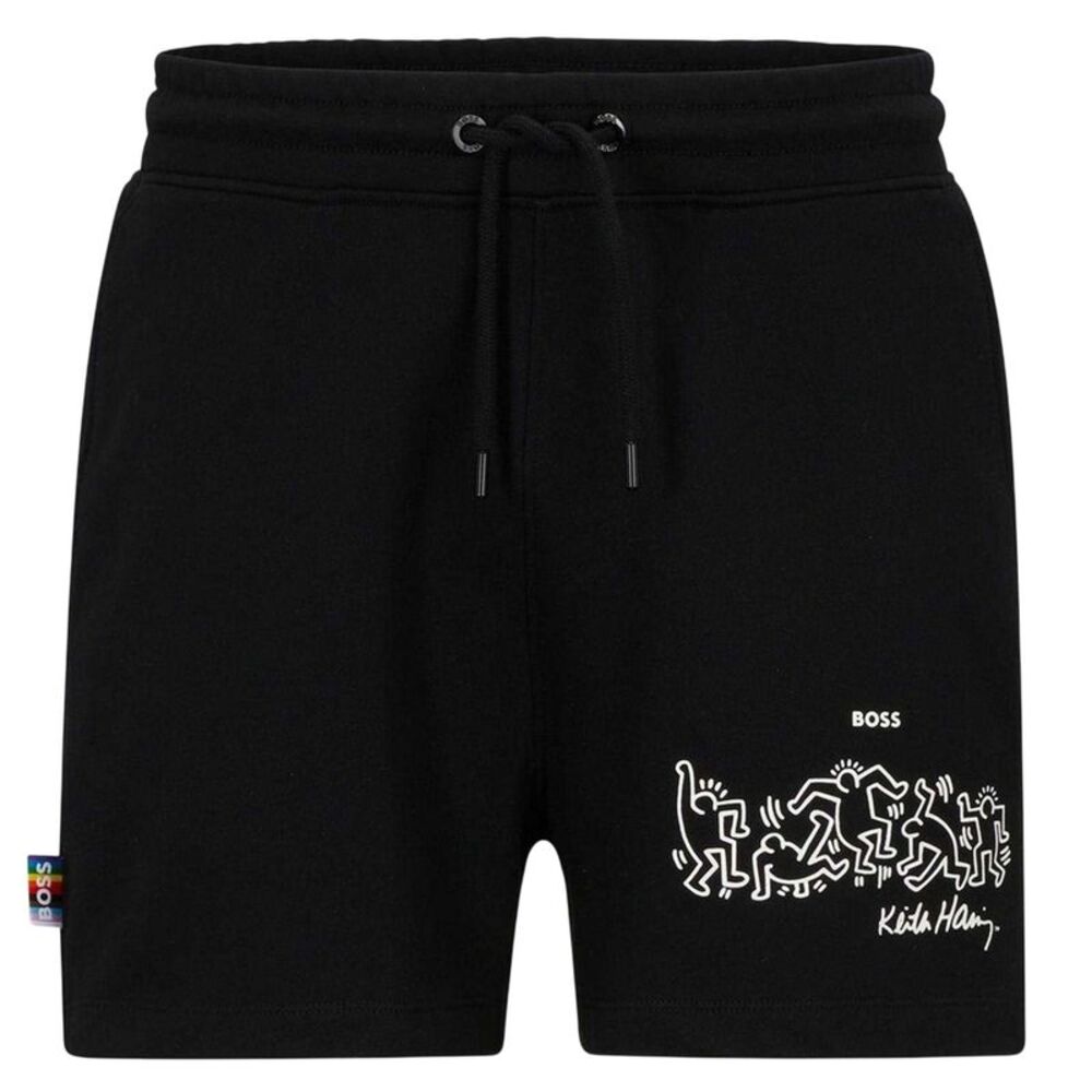 Boss Womens/Ladies Keith Haring Regular Athletic Shorts / Black